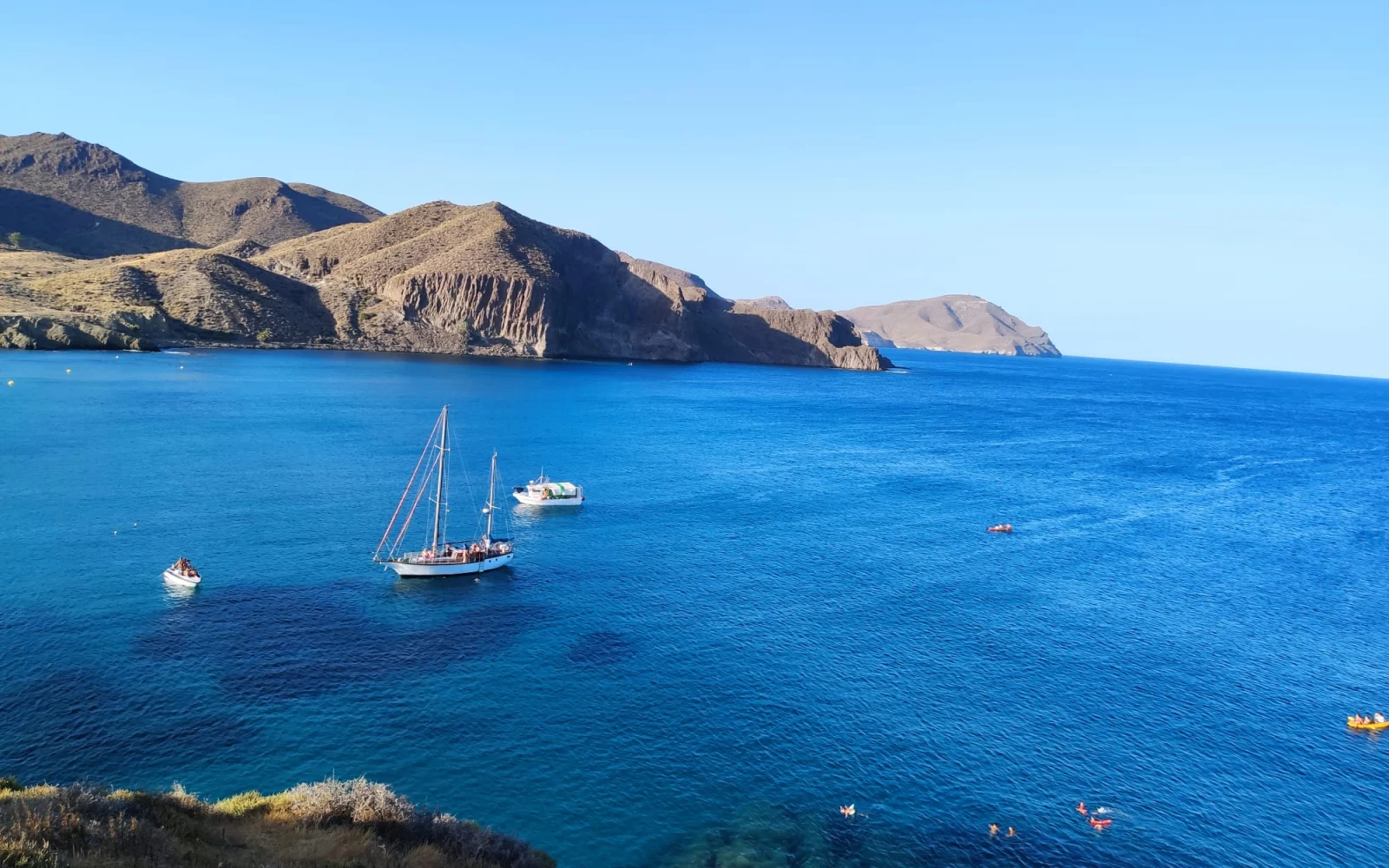 Vista de Las Negras y su costa