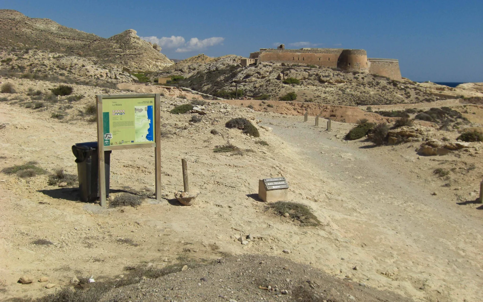 El Playazo de Rodalquilar y La Molata durante la última luz