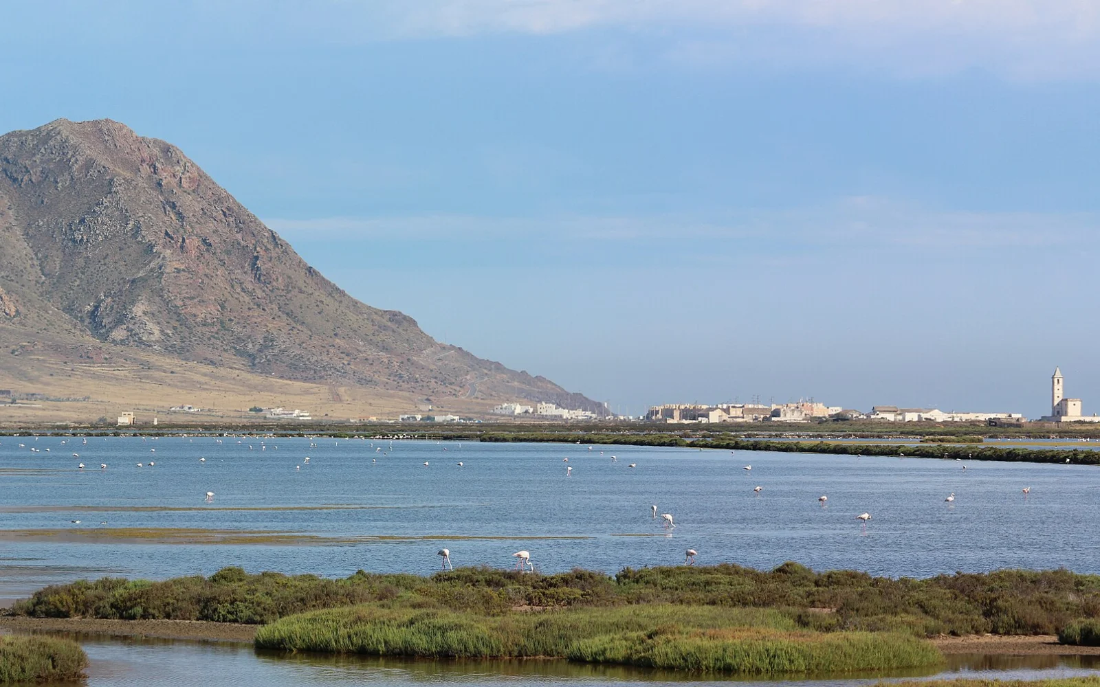 Panorámica de las Salinas, La Almadraba y el paisaje de Cabo de Gata