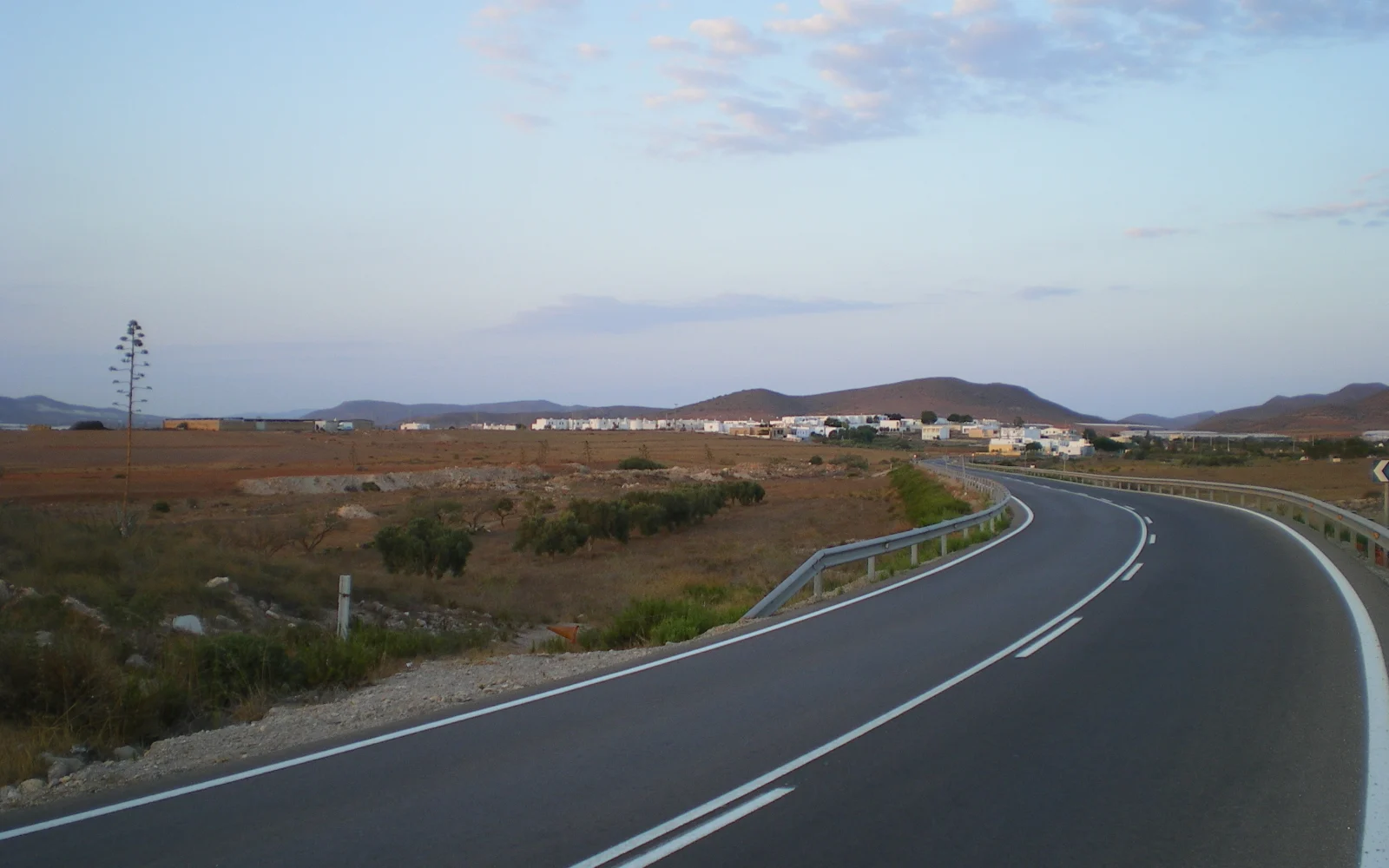 Vista panorámica de Los Albaricoques, uno de los extremos del ciclopeatonal