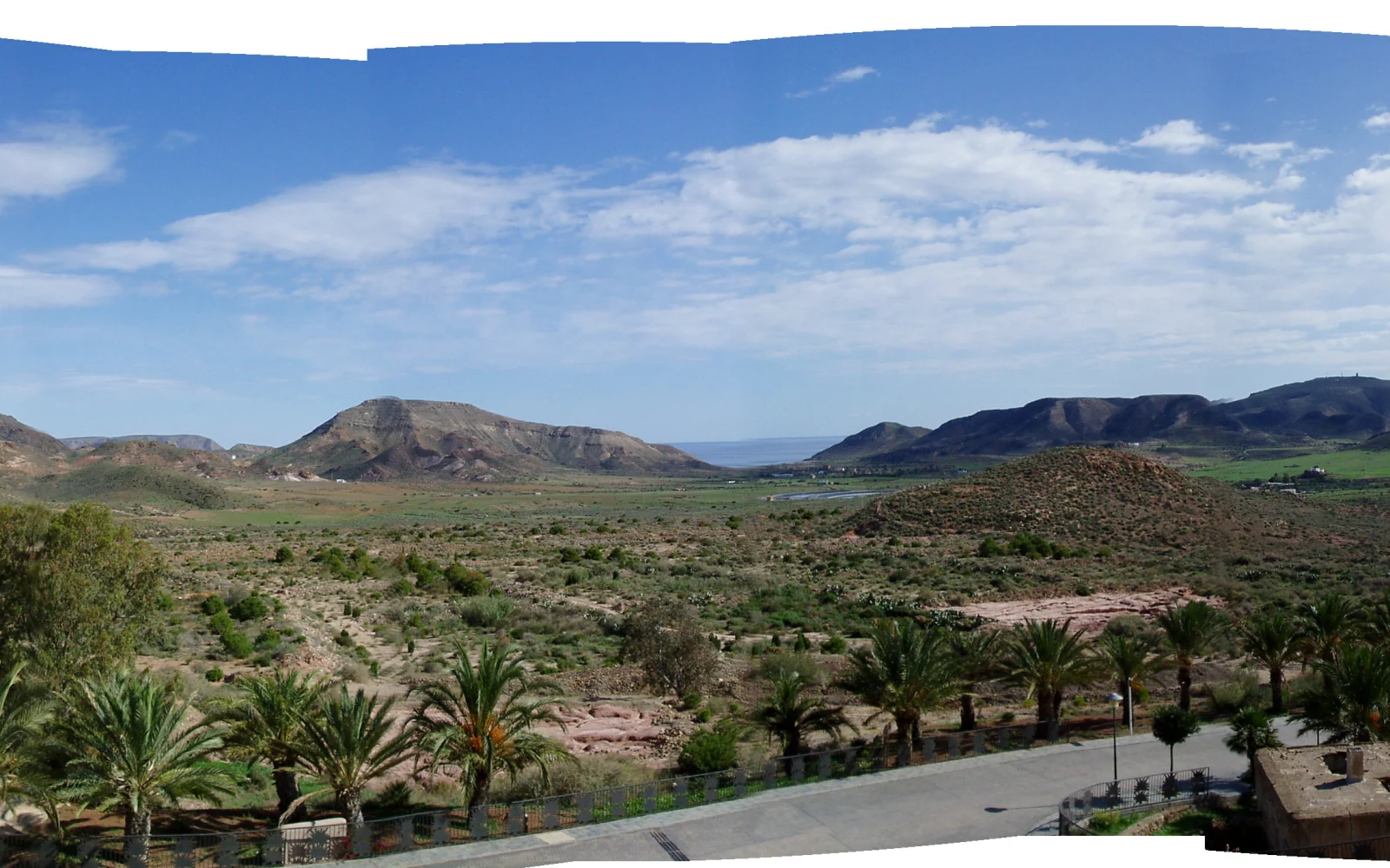 Panorámica del valle minero de Rodalquilar desde la Planta Denver