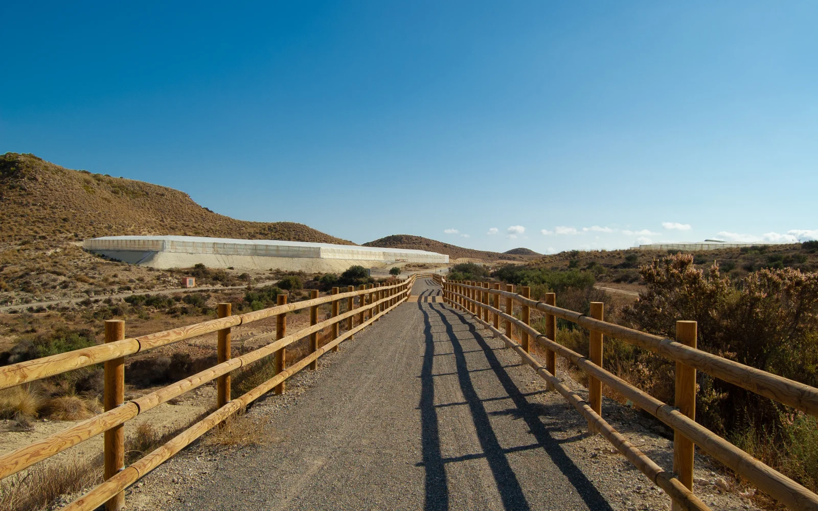 Tramo recuperado del Camino Natural de la Vía Verde de Lucainena